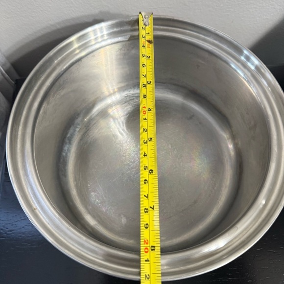 Vintage  8  1/2 Inch Sauce Pan Stainless Steel Heavy 8 Cups Cook Healthy - Picture 8 of 9